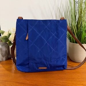 Vera Bradley Blue Nylon Preppy Poly Molly Large Crossbody Bag